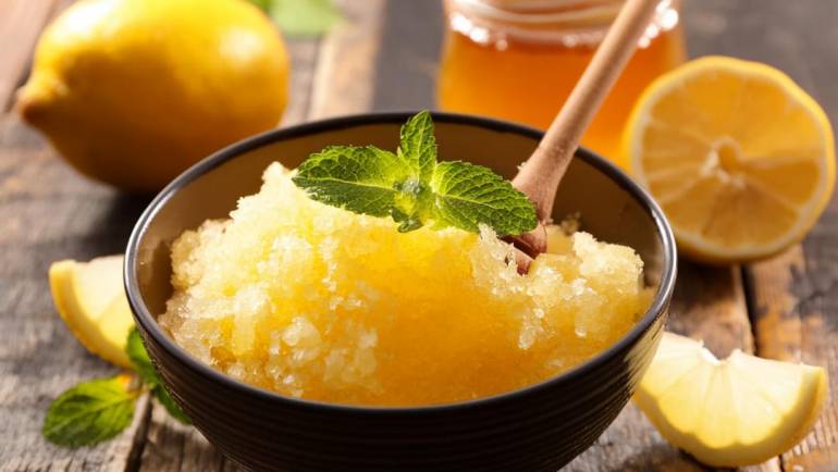 GRANITA AL LIMONE E MIELE