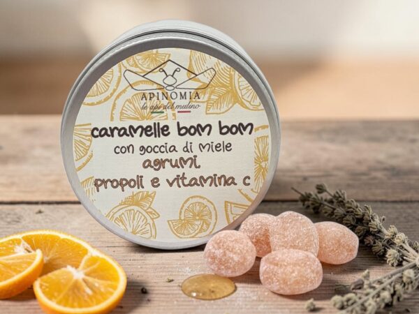 Caramelle AGRUMI, PROPOLI e VITAMINA C con goccia di miele