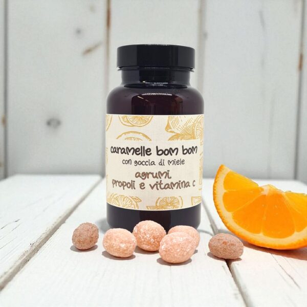 Caramelle bombom AGRUMI, PROPOLI e VITAMINA C