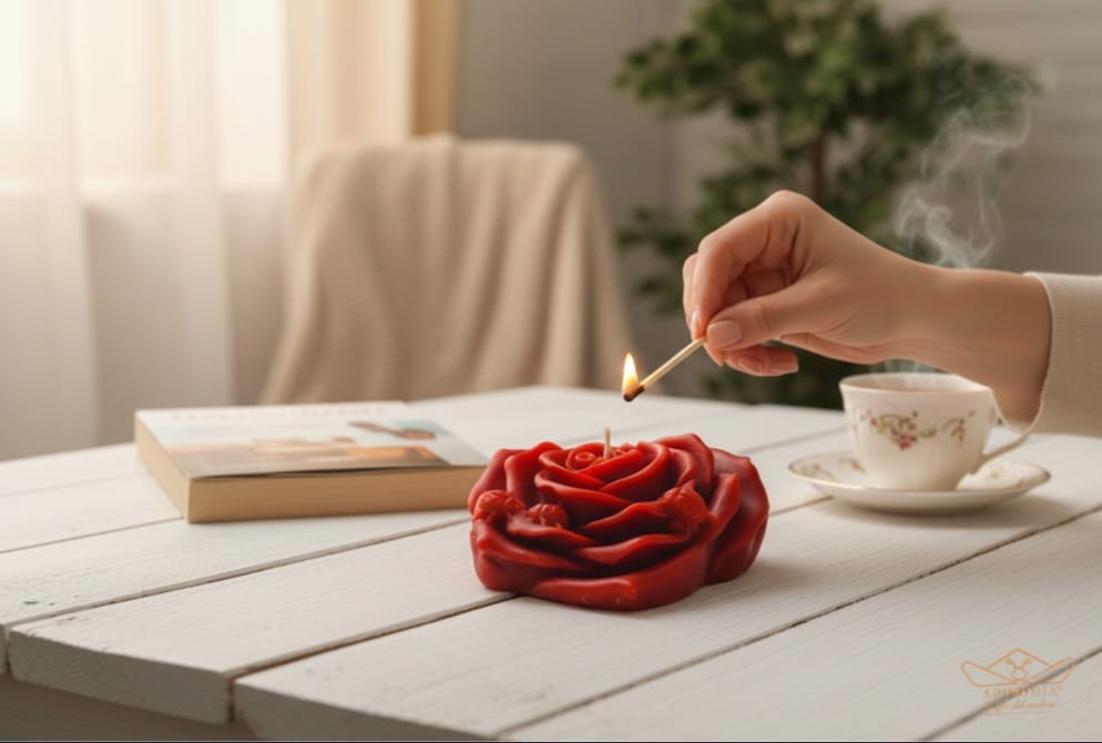 Rosa Cuore con Coccinelle - immagine 3