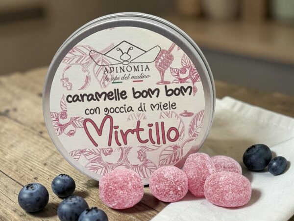 Caramelle MIRTILLO con goccia di miele