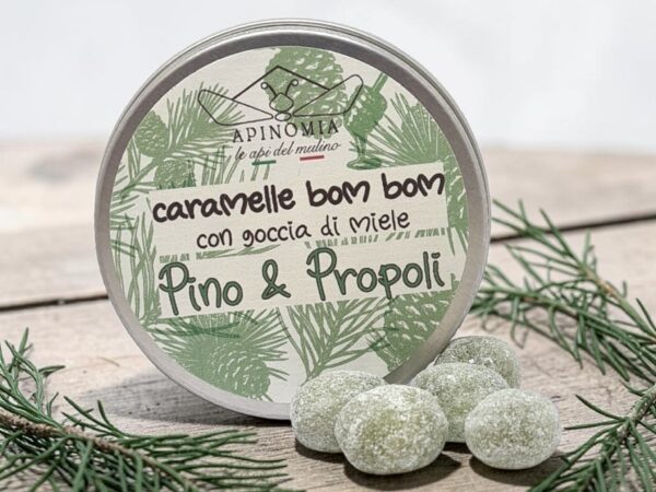 Caramelle PINO con propoli e goccia di miele